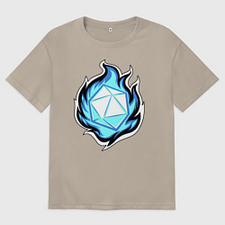 Мужская футболка оверсайз DnD, Doungeon and Dragons, d20
