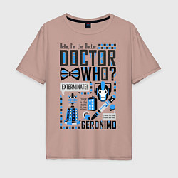 Мужская футболка оверсайз Hello, i'm the Doctor