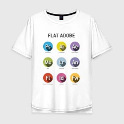 Мужская футболка оверсайз Flat Adobe