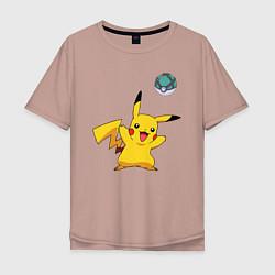 Мужская футболка оверсайз Pokemon pikachu 1
