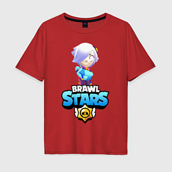 Футболка оверсайз мужская BRAWL STARS COLLETE, цвет: красный