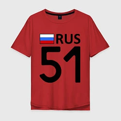 Мужская футболка оверсайз RUS 51
