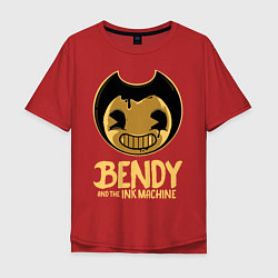 Футболка оверсайз мужская Bendy And The Ink Machine, цвет: красный