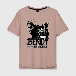 Мужская футболка оверсайз Bendy And The Ink Machine