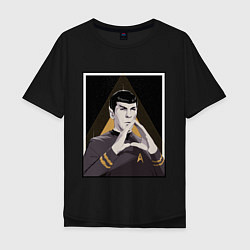 Футболка оверсайз мужская Spock Z, цвет: черный