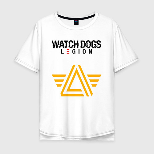Мужская футболка оверсайз ЧВК Watch Dogs Legion / Белый – фото 1