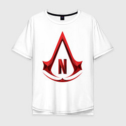Футболка оверсайз мужская Assassins Creed Netflix, цвет: белый