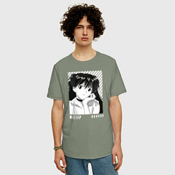 Футболка оверсайз мужская Аска ева 02, цвет: авокадо — фото 2