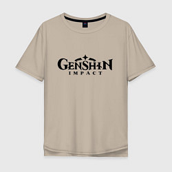 Мужская футболка оверсайз Genshin Impact Logo Z