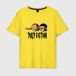 Футболка оверсайз мужская Pulp fiction, цвет: желтый