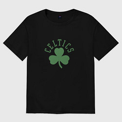 Футболка оверсайз мужская Boston Celtics, цвет: черный