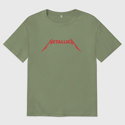 Футболка оверсайз мужская And Justice For All Metallica, цвет: авокадо