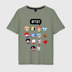 Мужская футболка оверсайз BTS BT21