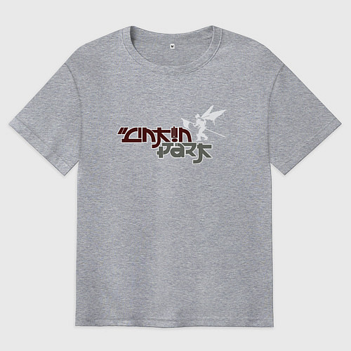 Мужская футболка оверсайз Linkin Park 2021 / Меланж – фото 1