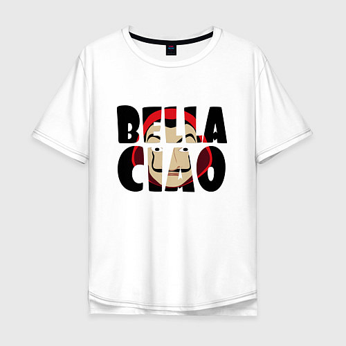 Мужская футболка оверсайз Bella Ciao Z / Белый – фото 1