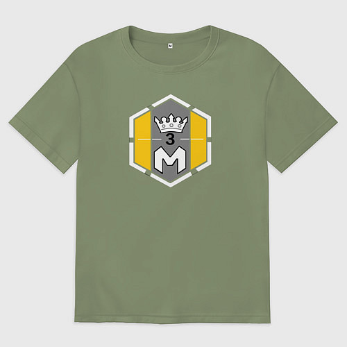 Мужская футболка оверсайз Танкист Мастер / Авокадо – фото 1