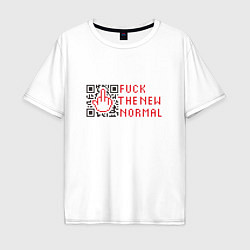 Мужская футболка оверсайз Fuck the new normal