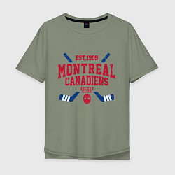 Мужская футболка оверсайз Монреаль Канадиенс