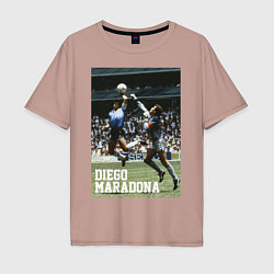 Мужская футболка оверсайз Диего Армандо Марадона