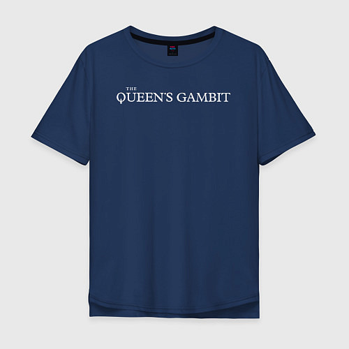 Мужская футболка оверсайз The Queens Gambit / Тёмно-синий – фото 1