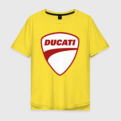 Мужская футболка оверсайз Ducati Logo Дукати Лого Z