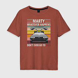 Мужская футболка оверсайз Back to the Future