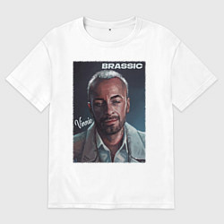 Футболка оверсайз мужская Голяк Brassic Винни, цвет: белый