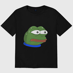 Футболка оверсайз мужская Pepe MonkaS, цвет: черный