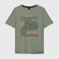 Мужская футболка оверсайз Мотоцикл