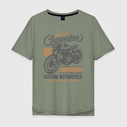 Мужская футболка оверсайз Мотоцикл