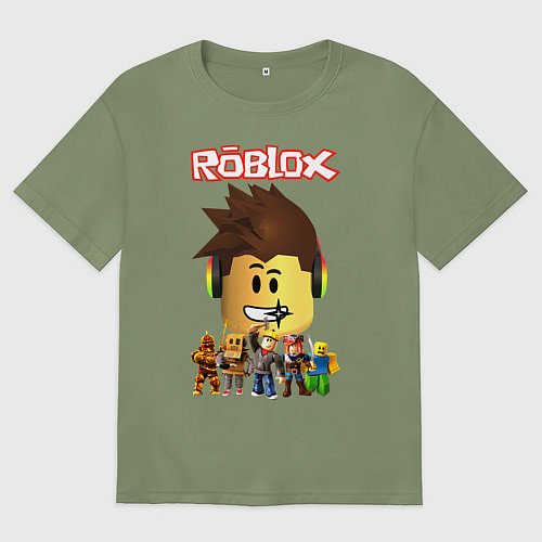 Мужская футболка оверсайз ROBLOX / Авокадо – фото 1