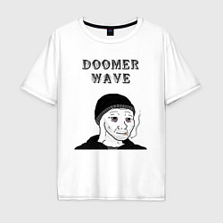 Мужская футболка оверсайз Doomer Wave