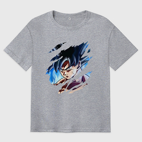 Мужская футболка оверсайз Dragon Ball / Меланж – фото 1