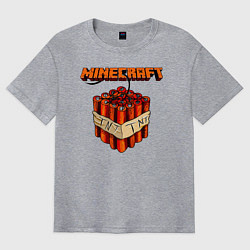 Футболка оверсайз мужская Minecraft, цвет: меланж