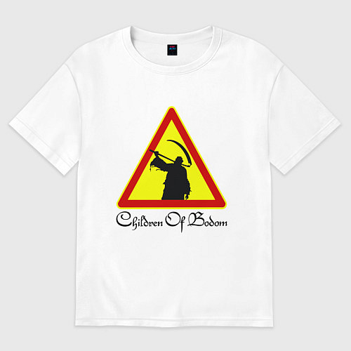 Мужская футболка оверсайз Children of Bodom Z / Белый – фото 1