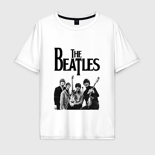 Мужская футболка оверсайз The Beatles / Белый – фото 1