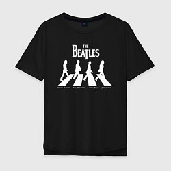 Футболка оверсайз мужская The Beatles, цвет: черный
