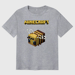 Футболка оверсайз мужская Minecraft, цвет: меланж