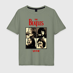 Мужская футболка оверсайз The Beatles LET IT BE