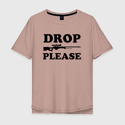 Мужская футболка оверсайз Drop Please