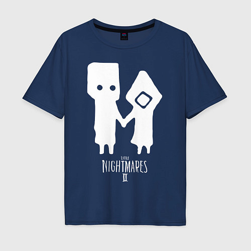 Мужская футболка оверсайз LITTLE NIGHTMARES 2 / Тёмно-синий – фото 1