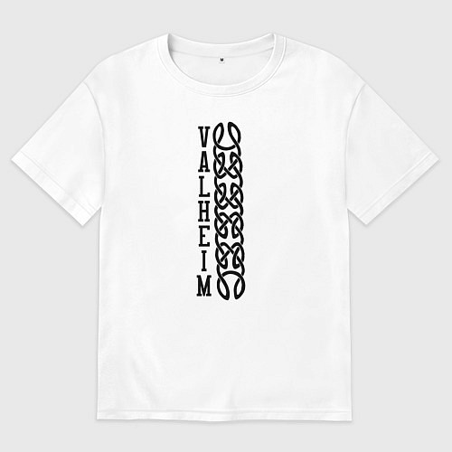 Мужская футболка оверсайз Valheim / Белый – фото 1