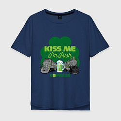 Мужская футболка оверсайз Поцелуй меня я ирландец