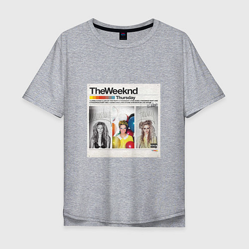 Мужская футболка оверсайз Thursday The Weeknd / Меланж – фото 1