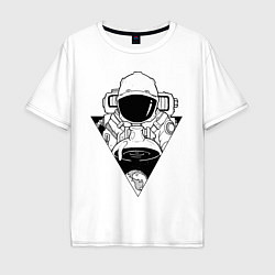 Мужская футболка оверсайз Космонавт с зельем земли