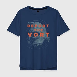 Мужская футболка оверсайз Report the Vort