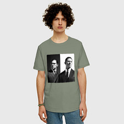 Футболка оверсайз мужская Tom hardy, цвет: авокадо — фото 2