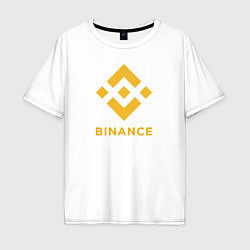 Мужская футболка оверсайз BINANCE БИНАНС БИРЖА