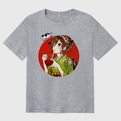 Футболка оверсайз мужская Хори-сан, цвет: меланж