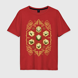 Мужская футболка оверсайз DnD Dices: Celtic Motifs